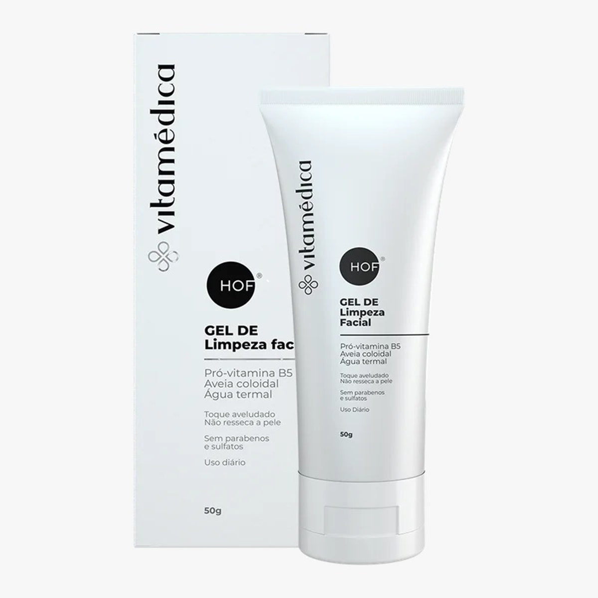 Gel De Limpeza Facial com Pró-Vitamina B5 e Aveia Coloidal – 50g